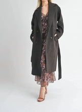 Load image into Gallery viewer, Double Breasted Overcoat Dark Brown