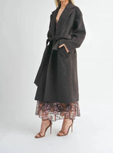 Load image into Gallery viewer, Double Breasted Overcoat Dark Brown