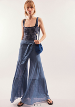 Load image into Gallery viewer, Free People One Good Day Chambray Wide Leg Pants
