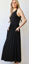 Load image into Gallery viewer, Elena Black Midi Dress
