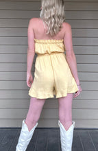 Load image into Gallery viewer, Sadie &amp; Sage Miss Sunshine Linen Romper - Melon
