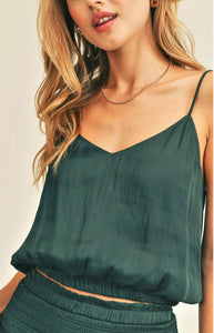Reset by Jane Amore Crop Top - Emerald Green