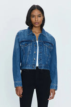 Load image into Gallery viewer, Tatum Denim Cropped Jacket
