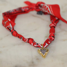 Load image into Gallery viewer, Honky Tonk Heart Scarf Necklace
