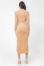 Load image into Gallery viewer, Flying Tomato Focused On Tonight Velvet Midi Dress
