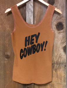 Bandit Brand Hey Cowboy Lace Tank Cognac/Blk