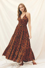 Load image into Gallery viewer, Dress Forum chantilly halter maxi dress - pumpkin
