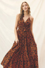 Load image into Gallery viewer, Dress Forum chantilly halter maxi dress - pumpkin
