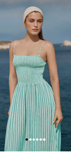 Load image into Gallery viewer, Bayside Stripe Linen Maxi Dress

