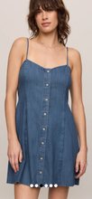 Load image into Gallery viewer, Angel Eyes Denim Mini Dress
