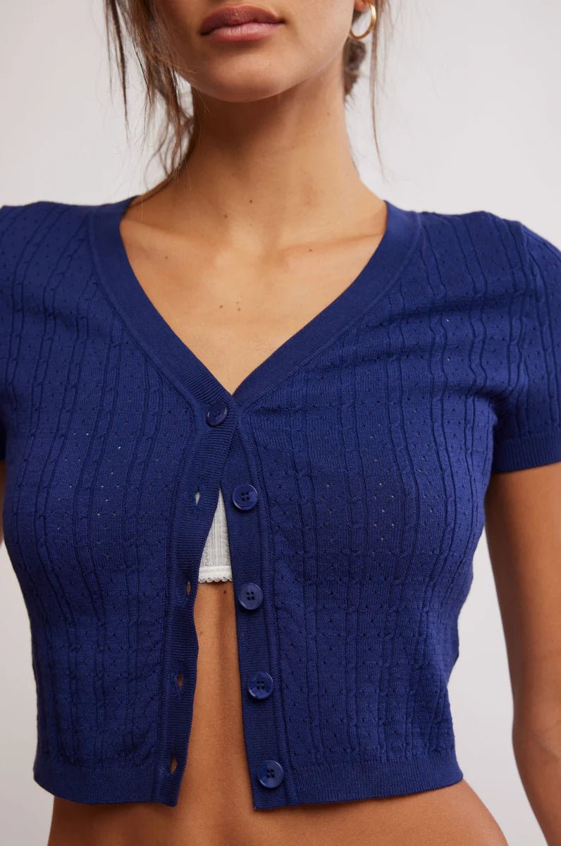フリーピープル Free People Cassie Cardi レディース Sweaters Indigo(5413) Women's Free People Cassie Cardi | Zappos.com
