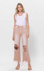 90's Vintage Crop Flare - Color July Song