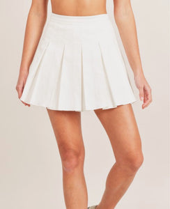 White Tennis Skort