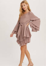 Load image into Gallery viewer, Ruffled Bell Sleeve Dress
