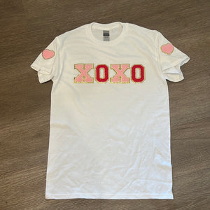 XOXO glitter patch long sleeve TShirt