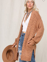 Load image into Gallery viewer, Knit Cardigan - Natural Dark
