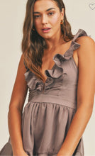 Load image into Gallery viewer, Satin Ruffle Romper
