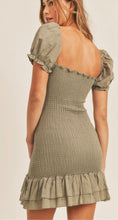 Load image into Gallery viewer, Front Tie Smocked Mini Dress
