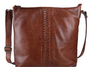 IMANI CROSSBODY/SHOULDER BAG - Cognac