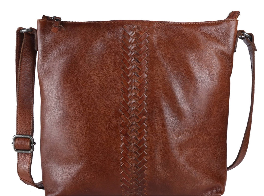 IMANI CROSSBODY/SHOULDER BAG - Cognac
