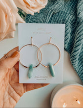 Load image into Gallery viewer, JaxKelly - Amazonite Hoop - Hope
