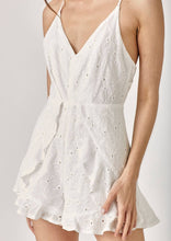 Load image into Gallery viewer, Overlap Ruffled Cami Romper

