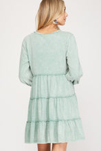 Load image into Gallery viewer, Long Sleeve Tiered Knit Dress
