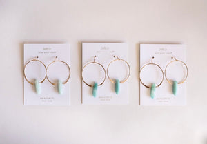 JaxKelly - Amazonite Hoop - Hope