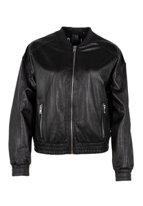 Irka Black Leather Jacket