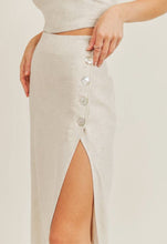 Load image into Gallery viewer, Linen Crop Midi Set
